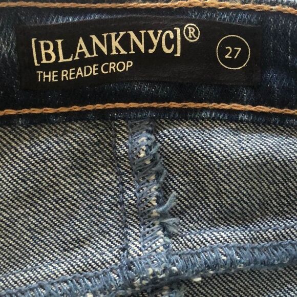 BLANKNYC Reade Patchwork Crop Skinny Denim Sz 27 - Picture 11 of 12
